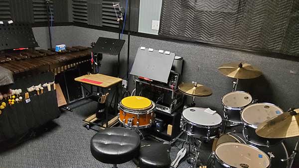 Percussion lesson room image