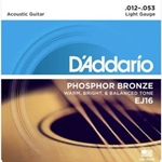 D'Addario Set Acoustic Gtr Phos Bronze Lite