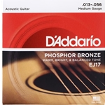 D'Addario Set Acoustic Gtr Phos Bronze Med