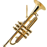 AIM Trumpet Ornament 4.5"