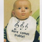 MGC Bib Here Comes Treble - White