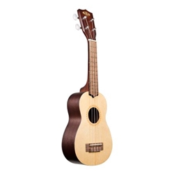 KALA  Spruce Top Ukulele - Soprano -No Binding