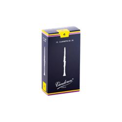 Vandoren Bb Clarinet 4 Reeds  10pk