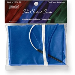 Hodge Silk Clarinet Swab  Blue