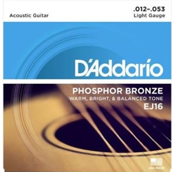 D'Addario Set Acoustic Gtr Phos Bronze Lite