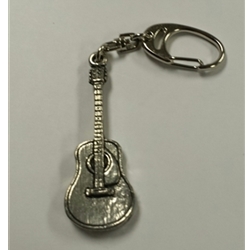 MGC Acoustic Guitar Pewter Keychain