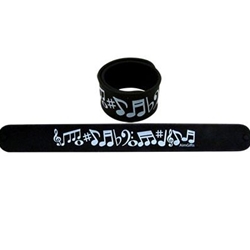 AIM Slap Bracelet Wh/Blk notes