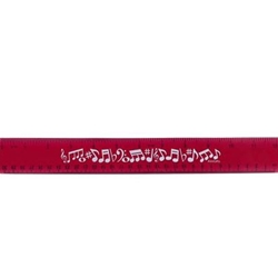 Flex Ruler 12" Red Notes